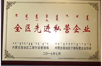 內(nèi)蒙古自治區(qū)先進(jìn)私營企業(yè)